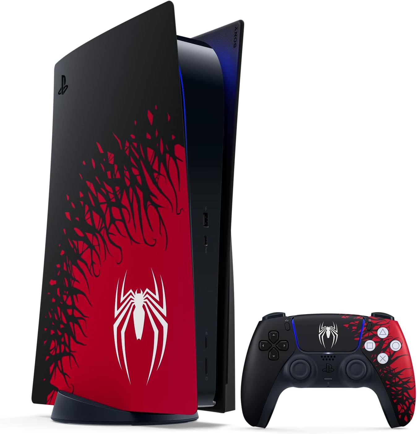 PlayStation 5 Standard Edition Disc Console with Marvel's Spiderman 2 Voucher