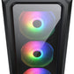 Cougar Archon 2 RGB, Archon 2 RGB Brilliant ARGB Mid Tower Case with Crystalline Tempered Glass, Black