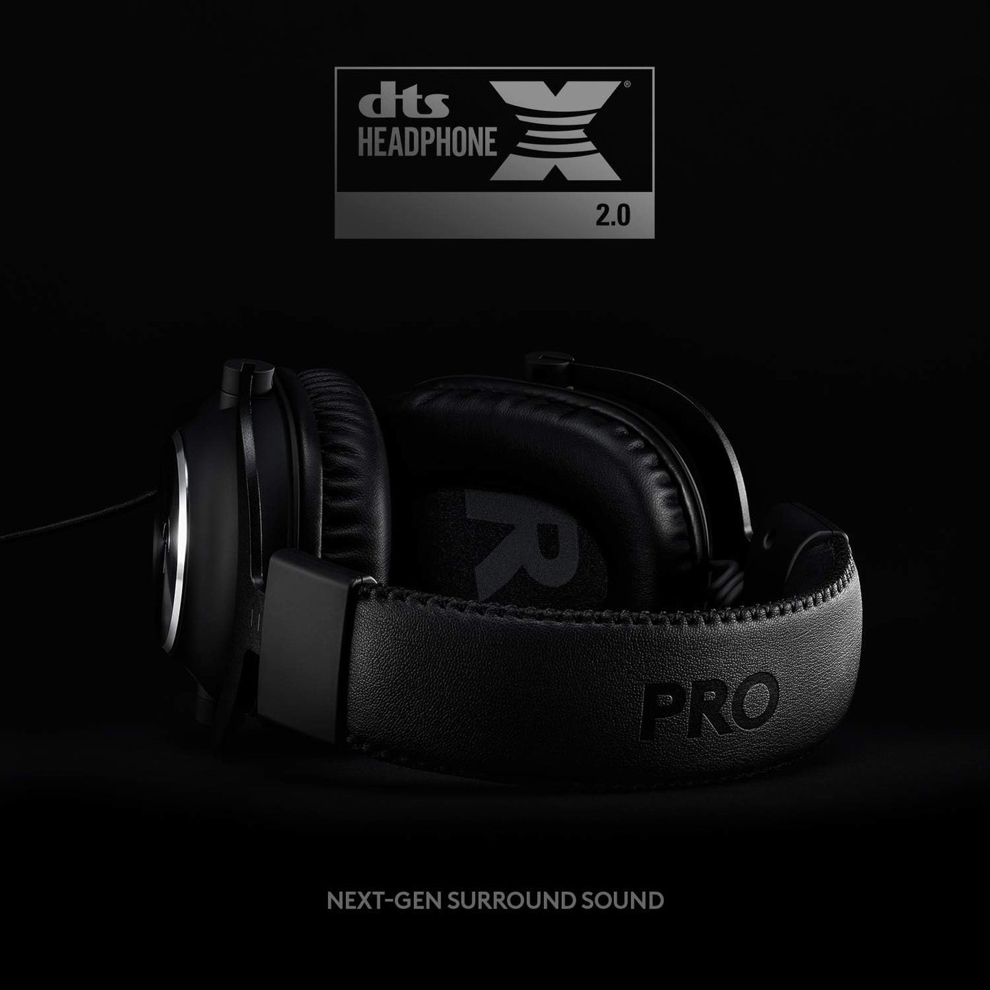 Logitech G Pro X Wired Gaming Headset: Blue VO!CE Detachable Boom Mic, DTS 7.1, 50 mm Drivers, USB/3.5mm Aux, Spare Memory Foam Ear Pads, USB DAC & Bag Included, for PC, Xbox, PS5, PS4 - Black