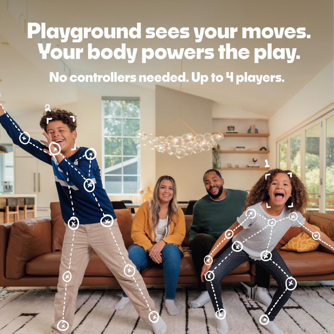 Nex Playground Game System, Indoor Family Game Night, Fun Games & Physical Play, Unique AI-Powered Motion Tracking Video Game Console