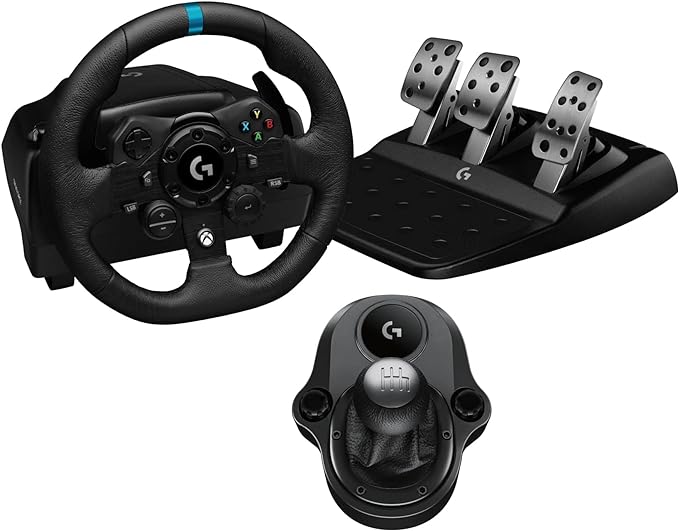 Logitech G923 Racing Wheel and Pedals+shifter for Xbox Series X|S, Xbox One and PC (pre owned)