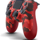 PlayStation Dualshock 4 Wireless Controller, 4, Red Camouflage (pre owned)