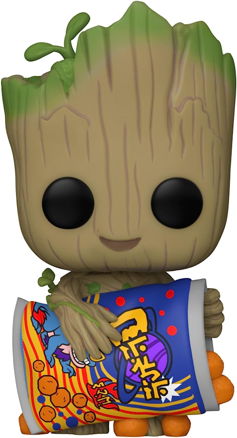 Funko Pop! Marvel: I Am Groot, Groot with Cheese Puffs