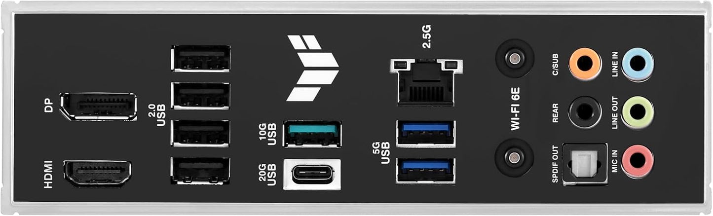 Asus TUF GAMING B760M-PLUS WIFI II DDR5 Motherboard, 4 x DIMM slots, Max. 192GB, Intel B760 Chipset, 1 x Realtek 2.5Gb Ethernet TUF LANGuard, Wi-Fi 6E, Bluetooth v5.3, PCIe 5.0 for graphics cards, Two-Way AI Noise Cancelation | 90MB1HE0