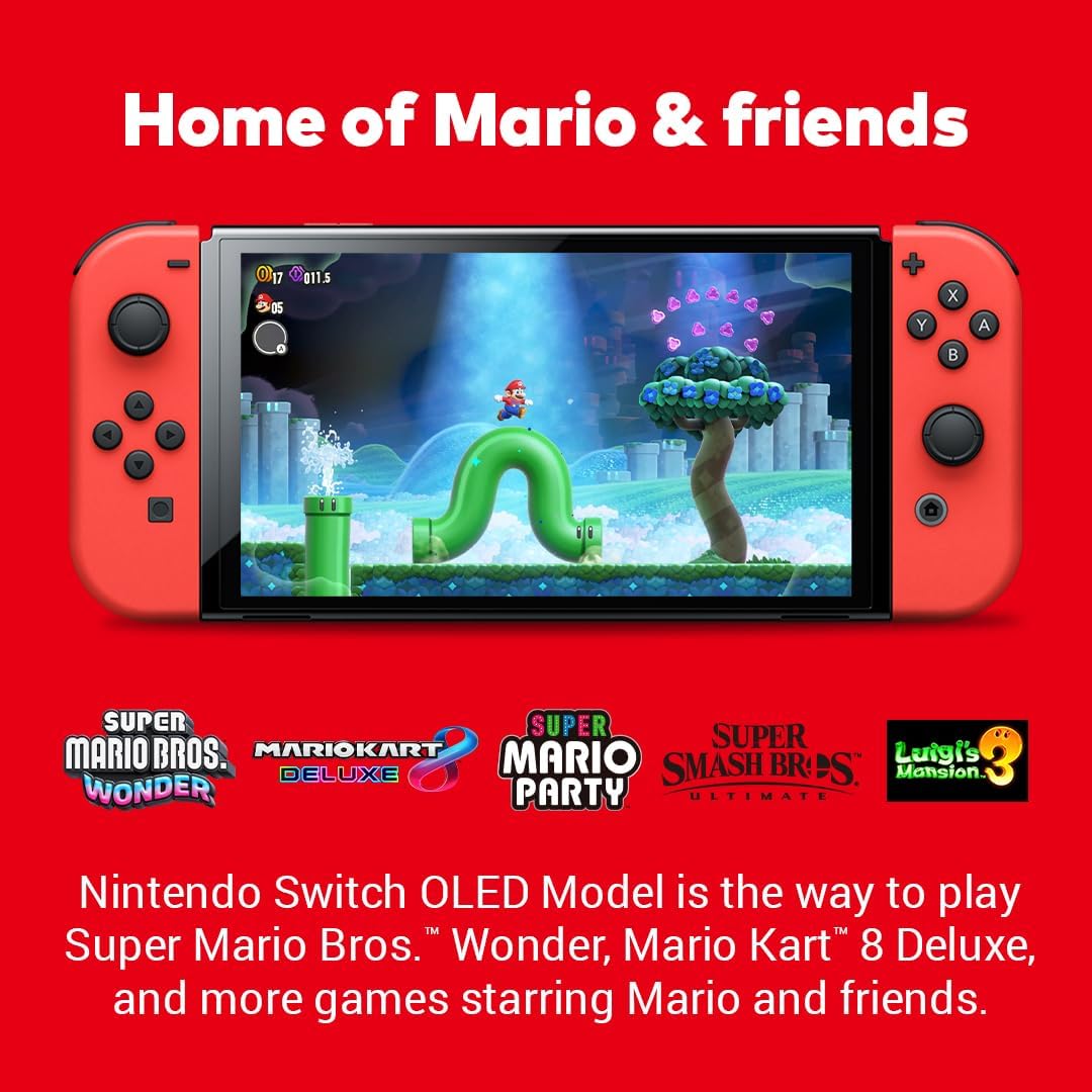 Nintendo Switch OLED Mario Red Edition Console – Games Corner