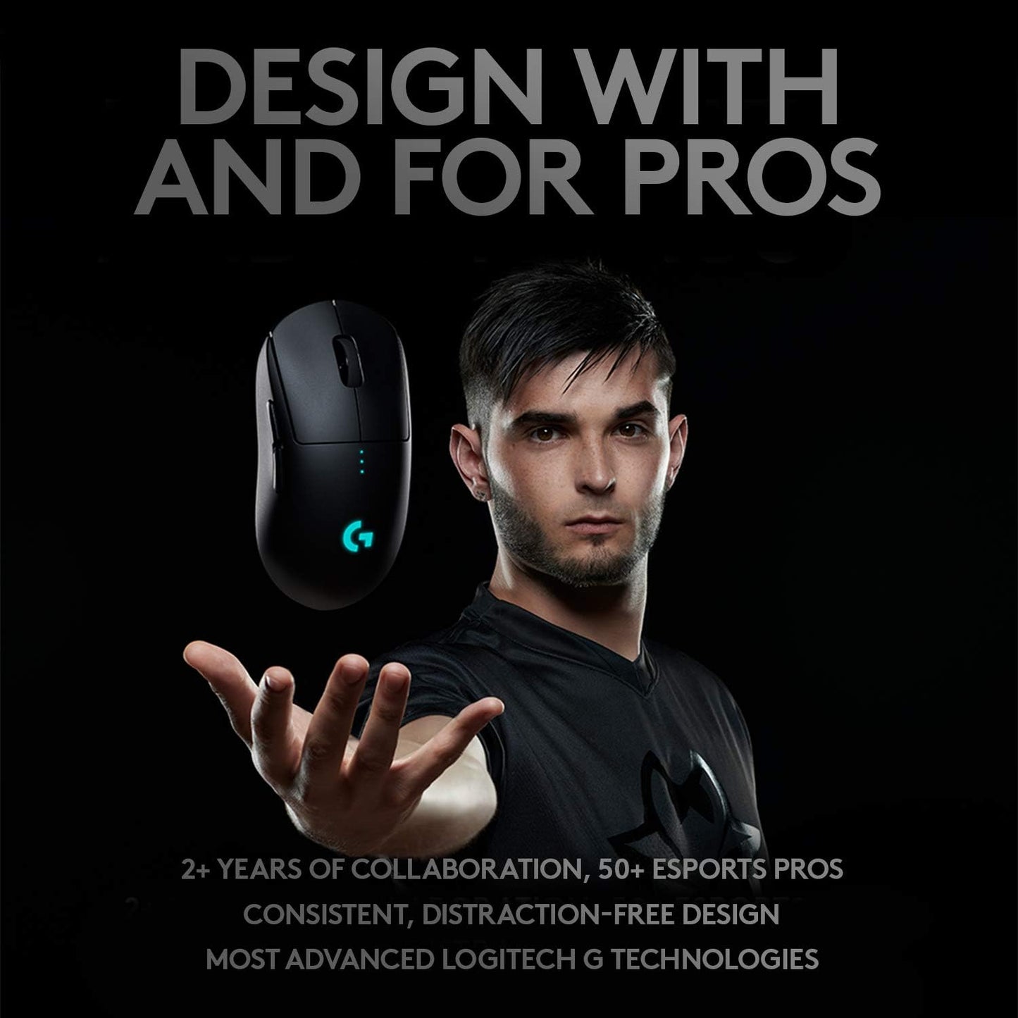 Logitech G Pro Wireless Gaming Mouse with Esports Grade Performance, Black