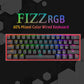 Redragon K617 Fizz 60% Wired RGB Gaming Keyboard, 61 Keys Compact Mechanical Keyboard,