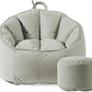 Blow Up Couch， Faux Leather Pouf Bean Bag