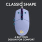 Logitech G203 Wired Gaming Mouse, 8,000 DPI, Rainbow Optical Effect LIGHTSYNC RGB, 6 Programmable Buttons, On-Board Memory, Screen Mapping, PC/Mac Computer and Laptop Compatible - Lilac