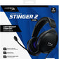 HyperX Cloud Stinger 2 Core - Gaming Headset for Playstation, Lightweight Over-Ear Headset with mic, Swivel-to-Mute Function, 40mm Drivers - Black
