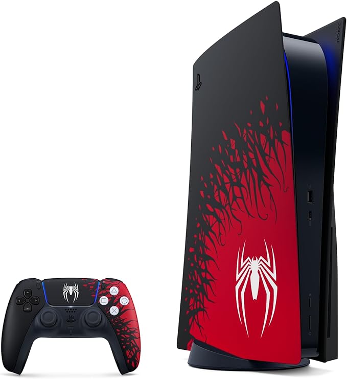 PlayStation 5 Standard Edition Disc Console with Marvel's Spiderman 2 Voucher