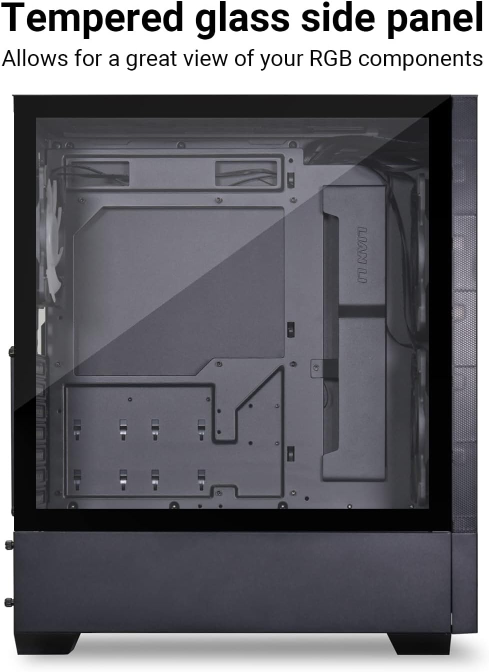 LIAN LI High Airflow ATX PC Case, RGB Gaming Computer Case, Mesh Front Panel Mid-Tower Chassis