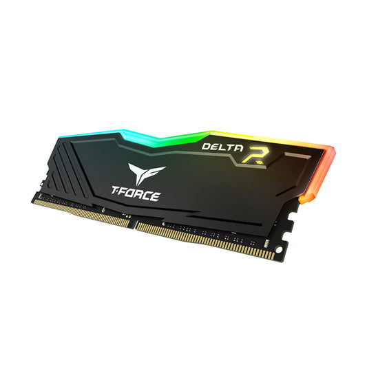 TEAMGROUP T-Force Delta RGB DDR4 Gaming Memory, 16GB (2x8GB Kit), 3600 Mhz, 288 Pin DIMM, Black