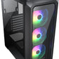 Cougar Archon 2 RGB, Archon 2 RGB Brilliant ARGB Mid Tower Case with Crystalline Tempered Glass, Black