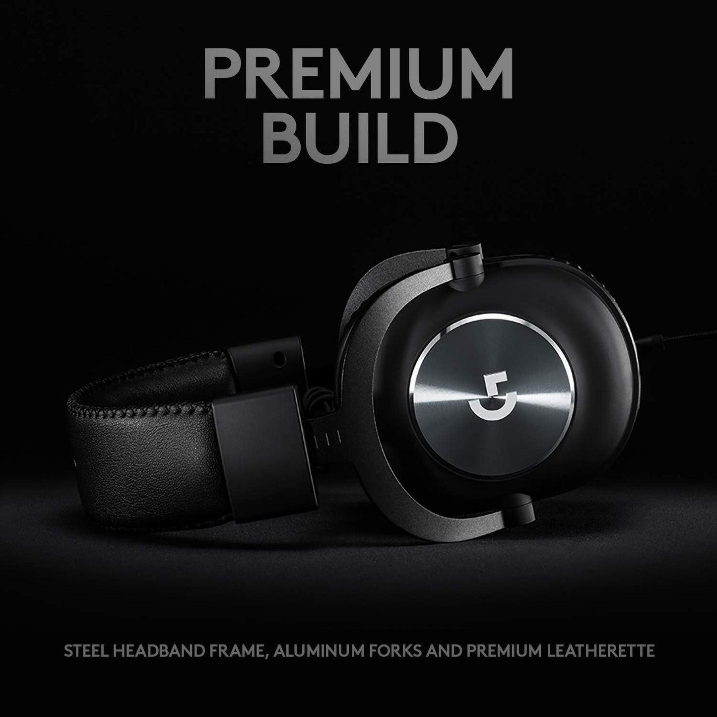 Logitech G Pro X Wired Gaming Headset: Blue VO!CE Detachable Boom Mic, DTS 7.1, 50 mm Drivers, USB/3.5mm Aux, Spare Memory Foam Ear Pads, USB DAC & Bag Included, for PC, Xbox, PS5, PS4 - Black
