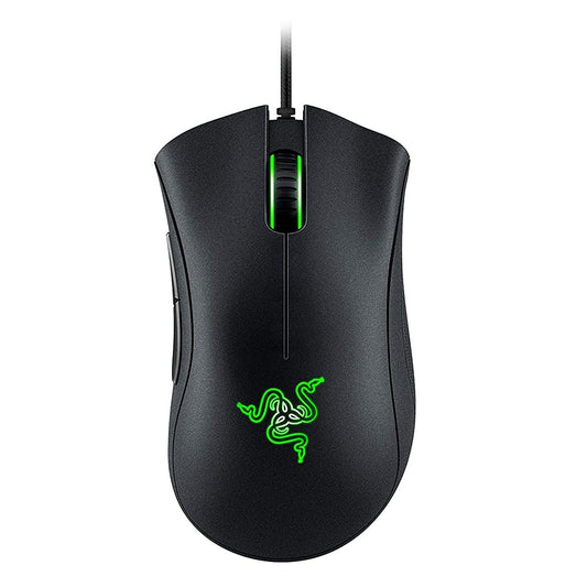 Razer DeathAdder Essential Wired Gaming Mouse I Single-Color Green Lighting I 6400DPI Optical Sensor- Black - RZ01-03850100-R3M1 Games Corner 