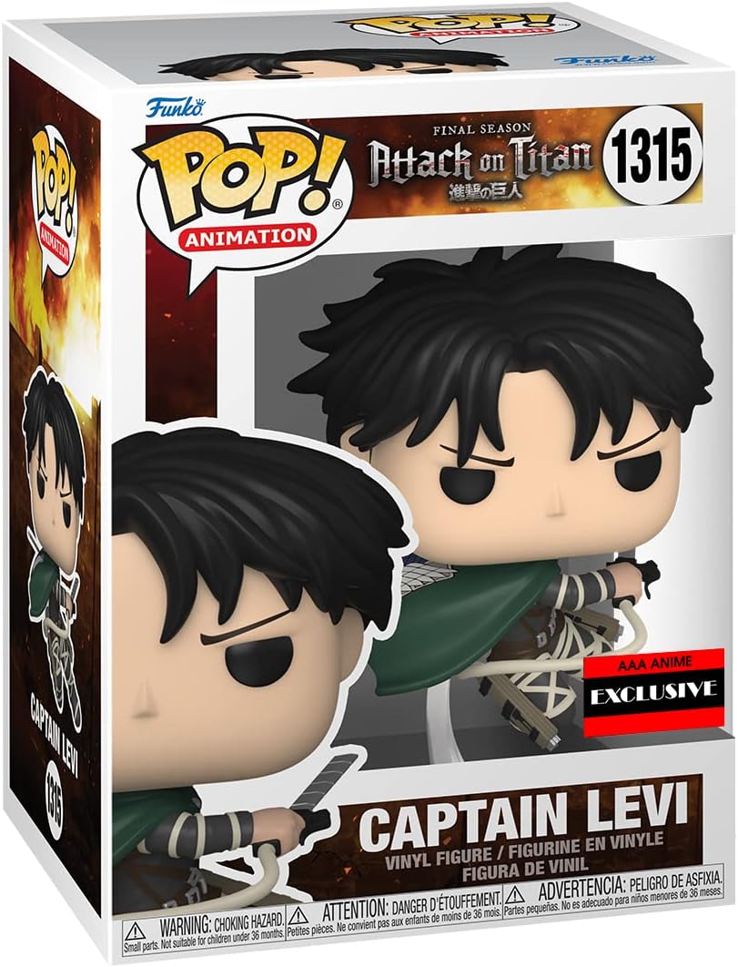 Funko Pop! Animation: Attack on Titan S5 - Captain Levi (Exc), Collectable Vinyl Figure