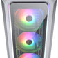 Cougar Archon 2 RGB, Archon 2 RGB Brilliant ARGB Mid Tower Case with Crystalline Tempered Glass, White