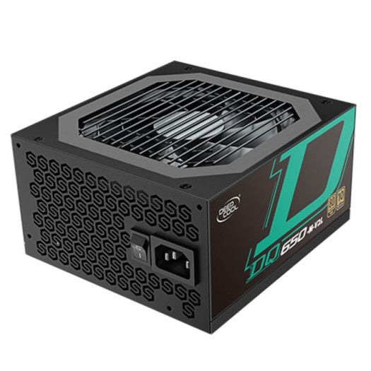 DEEPCOOL GAMERSTORM DQ650-M SERIES 650 WATTS 80 PLUS GOLD FULL MODULAR ATX POWER SUPPLY (BLACK) – DP-GD-DQ650-M-V2L