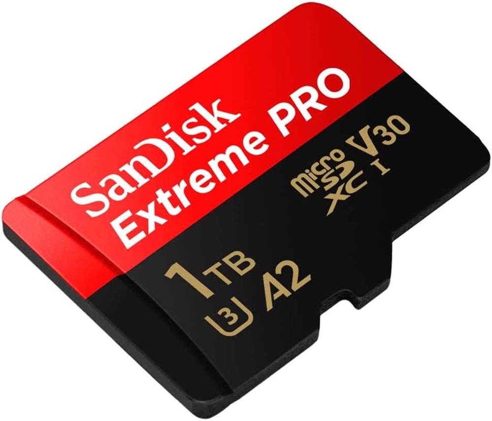 SanDisk 1 TB Extreme PRO microSDXC UHS-I CARD, Up to 200MB/s Read Speed, 140MB/s WRITE Speed, 4K Video on Smartphones, Compatible with microSDHC, microSDXC, microSDHC UHS-I | SDSQXCD-1T00-GN6MA
