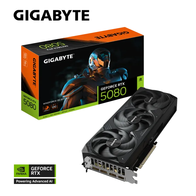 Gigabyte GeForce RTX™ 5080 WINDFORCE OC SFF 16GB GPU