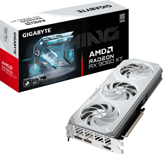 GIGABYTE Radeon RX 9060 XT GAMING OC ICE 16GB GDDR6 PCIe 5.0 Graphics Card Games Corner 