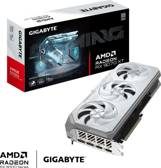 GIGABYTE Radeon RX 9070 XT GAMING OC ICE 16GB GDDR6 PCIe 5.0 Graphics Card Games Corner 