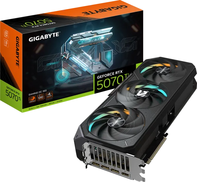 GIGABYTE GeForce RTX™ 5070 Ti GAMING OC 16G (Model: GV-N507TGAMING OC-16GD)