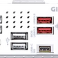 GIGABYTE B850 EAGLE ICE AMD B850 AM5 ATX Motherboard, DDR5 8200MHz (OC), PCIe 5.0 x16, 3× M.2 NVMe, Realtek 2.5GbE LAN, USB 3.2 Gen 2 Type-C, HDMI 2.1, DisplayPort 1.4, Q-Flash Plus, White