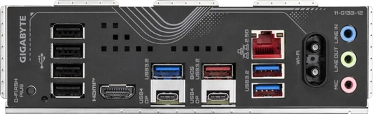 GIGABYTE X870 EAGLE WIFI7 AMD X870 AM5 ATX Gaming Motherboard, DDR5 8200+ (OC), PCIe 5.0 x16, Wi-Fi 7, Bluetooth 5.4, USB4 Type-C, 4× M.2 NVMe, 2.5GbE LAN, HDMI 2.1, DisplayPort 1.4, Q-Flash Plus Games Corner 