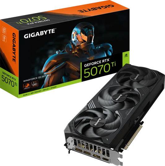 GIGABYTE GeForce RTX™ 5070 Ti WINDFORCE OC SFF 16G GDDR7 Graphics Card Games Corner 