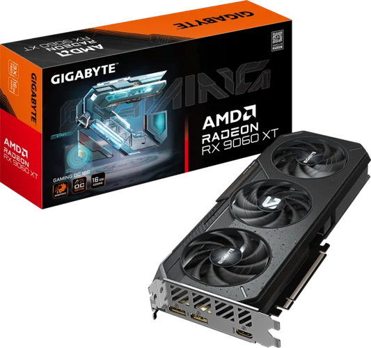 GIGABYTE Radeon RX 9060 XT Gaming OC 16GB GDDR6 PCIe 5.0 Graphics Card Games Corner 