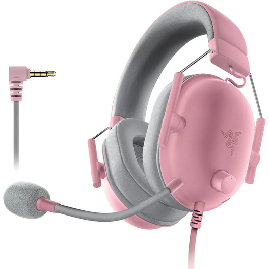 Razer BlackShark V2 X Quartz Pink Gaming Headset with 7.1 Surround Sound Games Corner 
