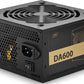 Deepcool DA600-M 80 Plus Bronze certified 600W Power Supply,140mm PWM Silent Fan | DP-BZ-DA600-MFM-GC