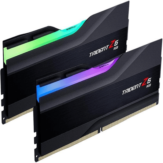 G Skill Trident Z5 RGB DDR5 32GB (2x16GB) 6800Mhz Intel XMP Memory Kit (RAM),CL34-45-45-108 1.40V,Black-GC