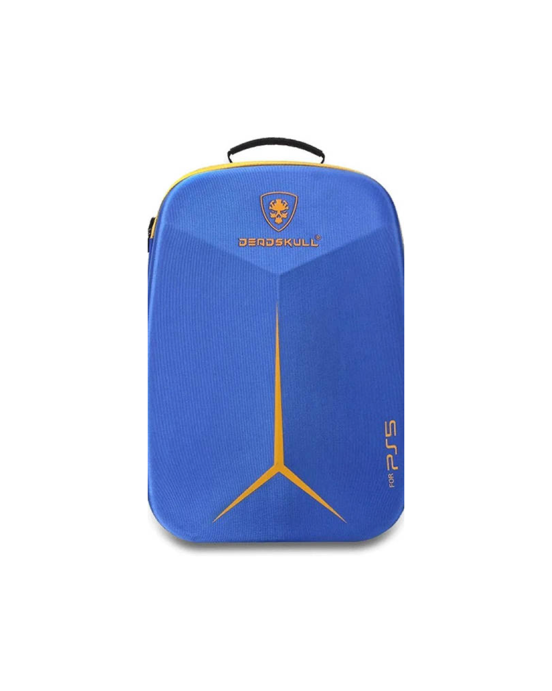 DeadSkull PS5 Carrying Backpack, Polyester & EPE Material, Canvas Shell, Dacron Lining, Shockproof, Dustproof, Blue