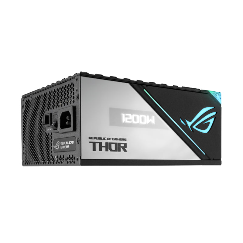 Asus Rog Thor 1200W Platinum II ATX Power Supply Unit, 80Plus Platinum Efficiency, ARGB Aura Sync, 100-240Vac AC Input Range, 1200W Total Output.