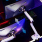 NB ERGONOMIC F5 Gaming Monitor Arm for 32–60 Inch Screens, Heavy Duty 20kg Monitor Stand, VESA 75x75/100x100, RGB Gaming Light, Full Motion Adjustable Arm, Premium Aluminum, White