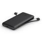 Belkin Boost Charge Plus 10K Portable Charger Power Bank, 10,000 mAh with Integrated Lightning (MFI) and Integrated USB-C Cables and Additional USB-C Charging Port - Black