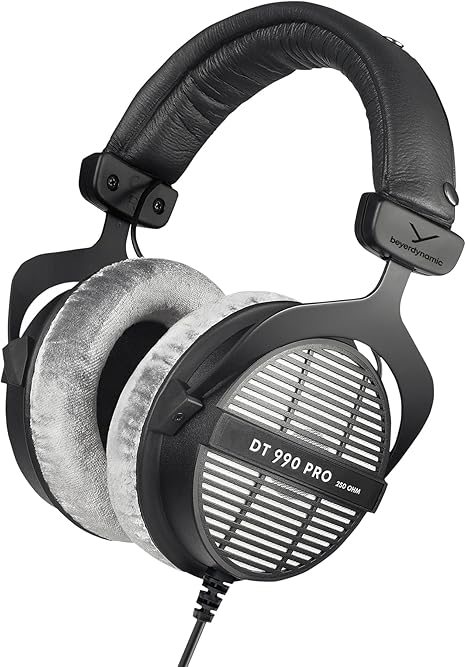 beyerdynamic DT 990 Pro 250 ohm Over-Ear Studio Headphones for Mixing, Mastering, and Editing Games Corner 