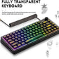 ATTACK SHARK K75 Transparent Mechanical Keyboard-Black