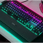 SteelSeries USB Apex 5 Hybrid Mechanical Gaming Keyboard – Per-Key RGB Illumination – Aircraft Grade Aluminum Alloy Frame – OLED Smart Display (Hybrid Blue Switch)-GC