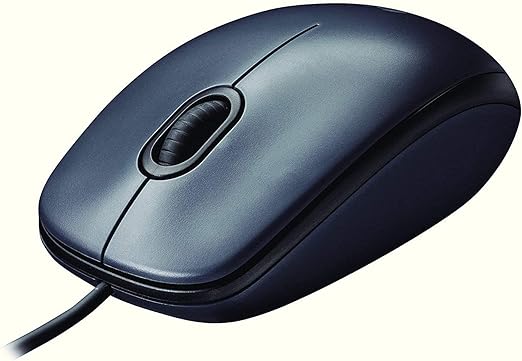 Logitech M90 USB Wired Mouse - Black