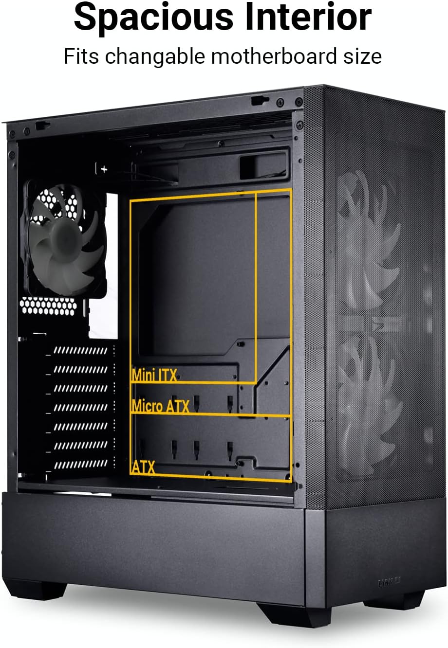 LIAN LI High Airflow ATX PC Case, RGB Gaming Computer Case, Mesh Front Panel Mid-Tower Chassis