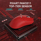 ATTACK SHARK X11 Lightweight Wireless Gaming Mouse with RGB Charging Dock,Tri-Mode-2.4G/USB-C Wired/BT,22K DPI,PAW3311 Optical Sensor,HUYU Switch, 5 programmable Buttons for PC,Mac-Red
