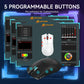 ATTACK SHARK X11 Lightweight Wireless Gaming Mouse with RGB Charging Dock,Tri-Mode-2.4G/USB-C Wired/BT,22K DPI,PAW3311 Optical Sensor,HUYU Switch, 5 programmable Buttons for PC,Mac-Black