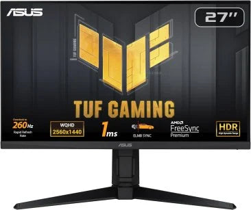 ASUS TUF Gaming VG27AQML1A 27” QHD Fast IPS 260Hz Gaming Monitor - 90LM05Z0-B07370