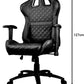 Cougar Armour One Gaming Chair with Reclining and Height Adjustment, Black