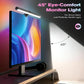 RGB Monitor Light Bar for Curved & Flat Screens, Eye-Care LED Screen Lamp with 9 Modes & Dimmable Frontlight