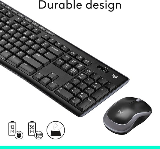 Logitech MK270 Wireless Keyboard and Mouse Combo - Keyboard and Mouse Included, Long Battery Life Games Corner 